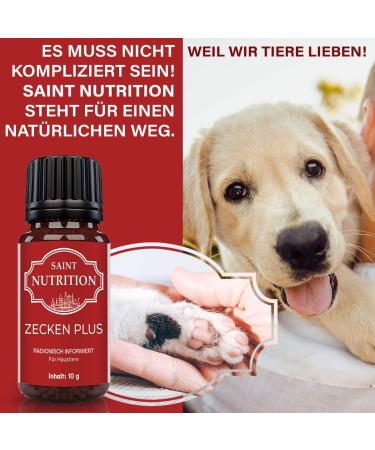 Saint Nutrition Ticks Plus Globules for Dogs & Cats - Effective Remedy for Infestation | 10g - Buy Online on GoSupps.com