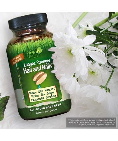 Irwin Naturals Healthy Skin, Hair & Nails - 60 Liquid Soft-Gels for Radiant Beauty - Buy Online on GoSupps.com