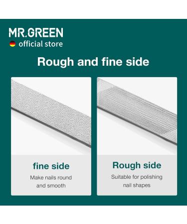 MR.GREEN Double Sided Nail Files - Stainless Steel Manicure & Pedicure Tools for Professional Finger & Toe Nail Care - International Shipping Available - Buy Online on GoSupps.com