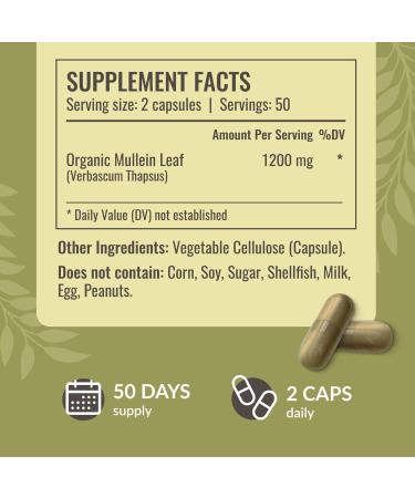 HERBAMAMA Ashwagandha and Mullein Kit - Bundle of 1500 mg Ashwagandha Root & 1200 mg Mullein Leaf Capsules 100 Caps - Vegan Non-GMO Sugar & Alcohol-Free - 2 Pack - Buy Online on GoSupps.com