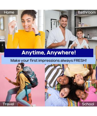 Buy KN FLAX Natural Mild Flavored Portable Mouthwash - Alcohol Free Travel Size Apple Spearmint Pack of 15 for Adults & Kids | International Shipping - Buy Online on GoSupps.com