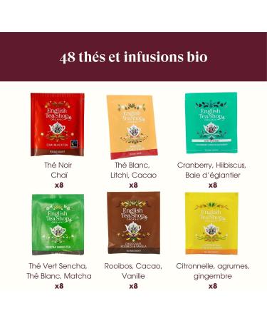 English Tea Shop - Winter Delights organic tea and infusion box - 6 Christmas tea and infusion blends in a box of - Buy Online on GoSupps.com