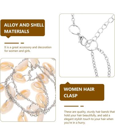 minkissy Shell Headpiece Chain for Travel - Bohemian Head Chain Tassel Head Chain Shell Hair Chain Gypsy Headpiece Shell Pendant Head Chain for Women Girls - Buy Online on GoSupps.com