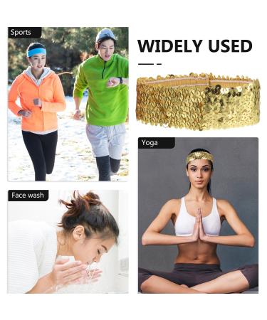 Lurrose Green Sequin Headband for Women & Girls - 1pc Gold Size 1 - Stylish Hair Accessory for Any Occasion - Buy Online on GoSupps.com