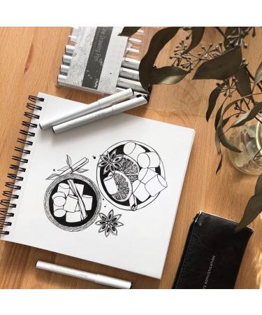 Ohuhu Fineliner Drawing Pens | 8 Sizes | Pigment Black Ink | Waterproof | Ideal for Writing, Drawing, Journaling, Sketching | Great for Anime, Manga, Watercolor | Artists & Beginners - Buy Online on GoSupps.com