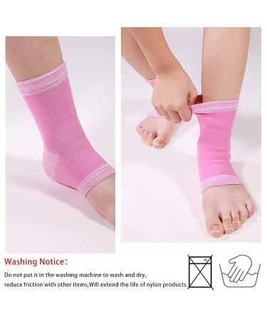 TXBONA Kids Compression Foot Arch Support Sleeves - Pink | Ankle Brace for Plantar Fasciitis & Sprained Ankle - Buy Online on GoSupps.com
