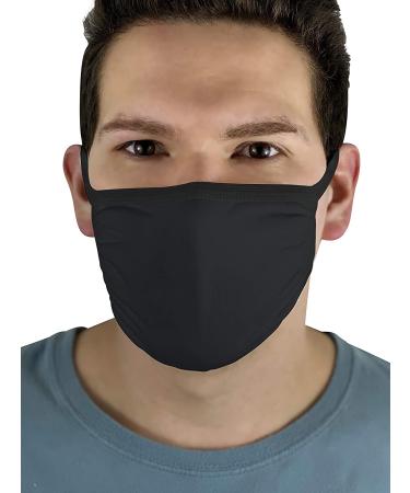 Fruit of the Loom Reusable Cotton Face Masks - Black & White 50 Pack | Eco-Friendly Protection - Buy Online on GoSupps.com