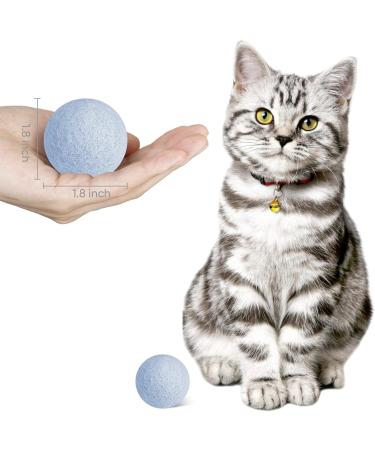 FURJOY Cat Wool Ball Toys 6 Pack Colorful Cat Toy Balls for Small Pets Fetch and Play - Eco Friendly Quiet Wool Ball Cat Toy for Cats and Kittens 4cm - Golf Ball Size - Buy Online on GoSupps.com
