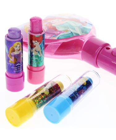 Townley Girl Disney Princess Sparkly Lip Balm 4-Pack with Light Up Mirror - Buy Online on GoSupps.com