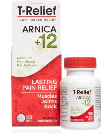 MediNatura T-Relief Arnica Natural Pain Relief Bundle - 100 ct Tablets & 2 oz Cream - Buy Online on GoSupps.com
