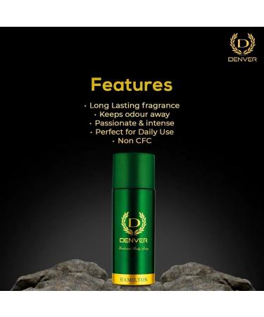 Denver Hamilton Men's Deodorant (Pack of 3) - Deodorant Body Spray for Men - Deodorant Men Spray - Buy Online on GoSupps.com