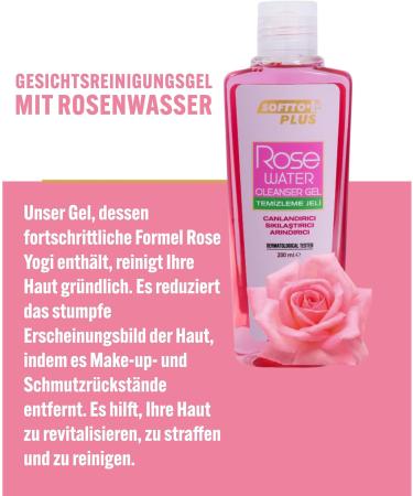 Gel nettoyant Softto+Plus la rose - Pour un nettoyage en profondeur et un soin raffermissant - Buy Online on GoSupps.com