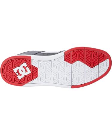 Cure Casual Low Top Skate Shoes Sneakers 10 White/Grey/Red - DC Men's - Buy Online on GoSupps.com