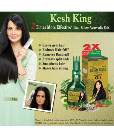 Kesh King Herbal Ayurvedic Hair Oil for Hair Growth - 100 ML | Best Hair Growth Solution - Buy Online on GoSupps.com