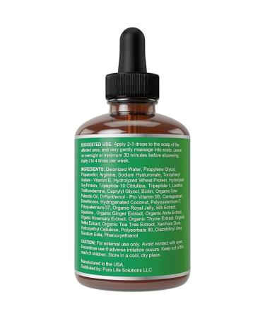 Biotin & Saw Palmetto Hair Growth Serum | Vegan Scalp Treatment for Men & Women | 1oz - Moisturizing & Thickening Formula for Weak, Frizzy Hair - Buy Online on GoSupps.com