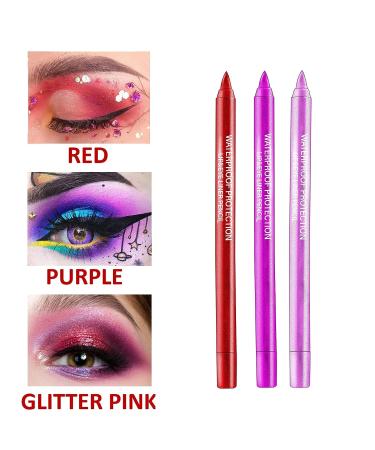 Ionsgako Waterproof Eyeliner Pencil - Red Series | Long Lasting Eye Makeup Pen - Buy Online on GoSupps.com