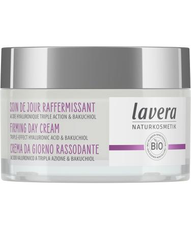 lavera Firming Day Care - anti-aging - Natural cosmetics - Organic plant ingredients - Bakuchiol & Hyaluronic acid - Vegan - Reduces wrinkles - 50 ml - Buy Online on GoSupps.com