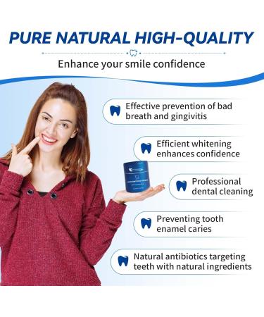 Magic Powder Teeth Whitening - Natural Enamel-Safe Tooth Powder for Sensitive Teeth | Lavender & Mint Flavor | International Shipping Available - Buy Online on GoSupps.com