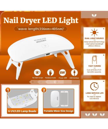 JEWHITENY 30PCS Gel Nail Polish Kit with Portable UV Light - Professional Manicure Set for Home & Salon with 27 Colors, Glossy & Matte Top Coat, Base Coat - Long-Lasting Gel Nail Polish Set - Buy Online on GoSupps.com