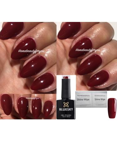 Bluesky Decadence Burgundy Dark Red Burlesque Vixen 80525 Nail Gel Polish UV LED Soak Off 10ml