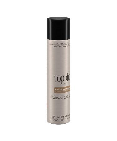 Toppik Colored Hair Thickener Spray - Dark Brown - 5.1 OZ Can - Root Touch Up & Hair Thickening - Buy Online on GoSupps.com