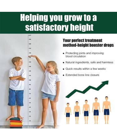 Height Amplifier Drops - Natural Growth Oil for Youthful Bones | Elevate Your Height | 3-Piece Set - Buy Online on GoSupps.com