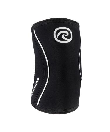 Rehband elbow bandage made of 5mm SBR/Neopren elbow Sleeve for strength sport anatomical design slip -resistant & tight -fitting for women and men XL black - 1 piece