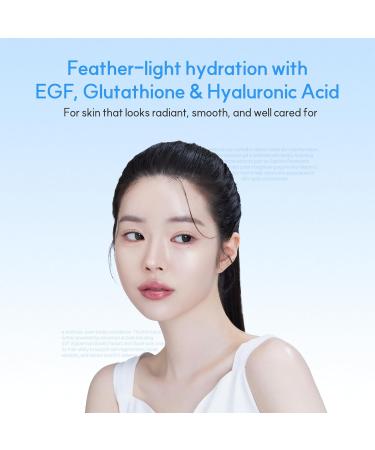 DERMA:D Aqua Pure Gel - Oil-Free Water-Based Korean Facial Moisturizer with Hyaluronic Acid, EGF & Glutathione, Lightweight Face Cream for Women - Hydrating Gel for Oily, Combination, Sensitive Skin - Buy Online on GoSupps.com