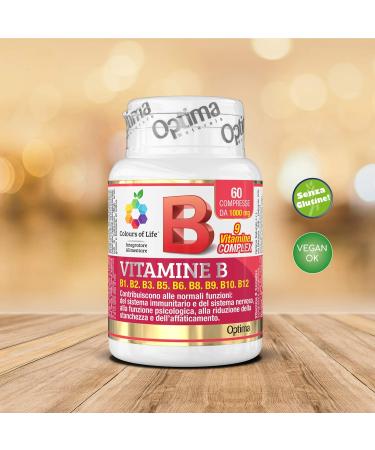 Colours of Life Vitamins B Complex - Suppl ment de vitamines du groupe B - Sans gluten et v g talien 60 comprim s - Buy Online on GoSupps.com