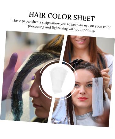 Housoutil 50 Sheets Highlight Stickers Hair Dying Paper Hair Coloring Hair Tint Paper Barber Shop Tool Hair Paper Wraps Hairdressing Tool White Hair Comb Hair Dye - Buy Online on GoSupps.com