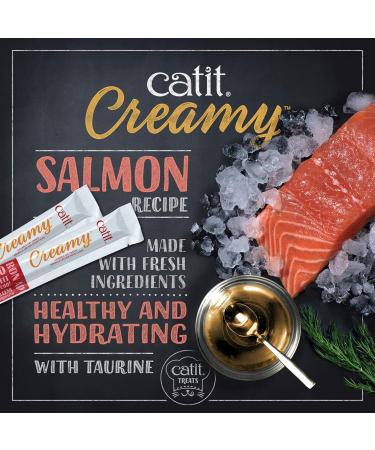 Catit Creamy Tuna & Salmon Lickable Cat Treat - 100 Tubes | Mega Pack (750.00 g + 750.00 g) Cat Treat + Cat Treat Creamy Salmon - Buy Online on GoSupps.com