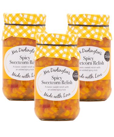 Mrs Darlington's Spicy Sweetcorn Relish - 300g - Pack of 3