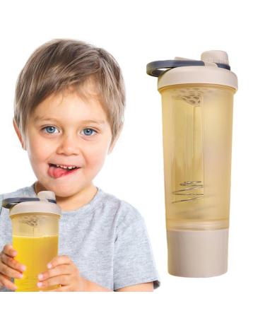 Protein Shaker Cup 600ML Spill-Proof Pre Workout Shaker Cup for Protein Powder | Pre Workout Shaking Bottles for Training Yoga Exercise Hiking Sports Welts Yellow