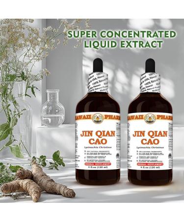 Jin Qian Cao (Lysimachia Christinae) Dry Herb Tincture, Made in Hawaii, All Natural, Vegan, Pure Liquid Extract - 4 fl.oz 4 Fl Oz (Pack of 1) - Buy Online on GoSupps.com