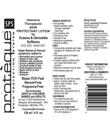 Proteque Intensive Therapeutic Skin Protection Lotion - 4oz - Buy Online on GoSupps.com