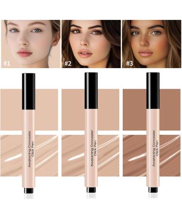  SONGVISON Awakening Concealer Click-Covering Pen Matte Brighten Long Lasting Correcting Cream for Dark Circles and Spots Body Foundation to Evenen Pea Complexion - Buy Online on GoSupps.com
