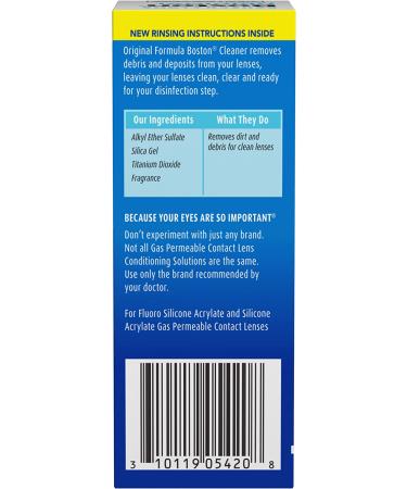 Bausch & Lomb Boston Original Cleaner 1 Fl Oz - Pack of 1 | Effective Contact Lens Solution - Buy Online on GoSupps.com
