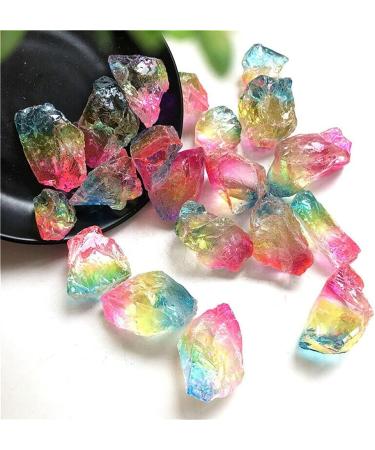 Stone Crafts 100g Electroplated Multicolor Crystal Gemstone Reiki Crystal Gemstones Stones Stone Crystal Reiki - Buy Online on GoSupps.com
