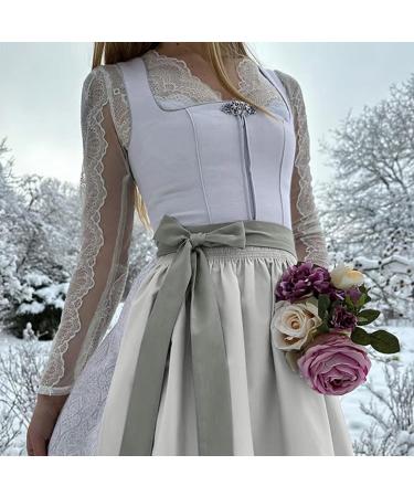 Robe dirndl pour femme - Costume de f te de la bi re - Dirndl midi - Longue - Grandes tailles - Chemisier Dirndl - Costume vintage l gant - Robe de soir e - Robe de cocktail 3XL Argent 02 - Buy Online on GoSupps.com