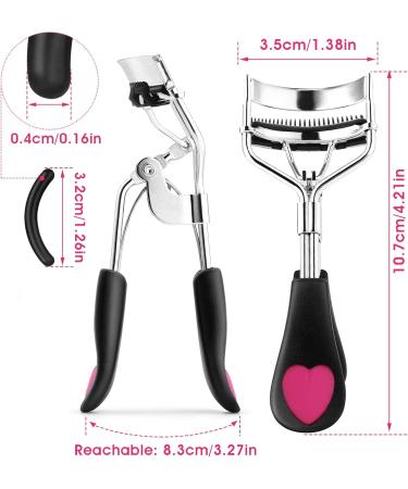 Sibba Professional Eyelash Care Tool Set - No Pinching Durable Eyelash Pliers Silicone Refill Pads & Brush for All Eye Shapes | Perfect Makeup Accessory for Women - Buy Online on GoSupps.com