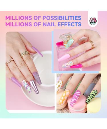 Saviland 48PCS Chrome Nail Powder Kit - Aurora Holographic Metallic Mirror Effect for High Pigment Nail Art - Nail Glitter Power - 48 Colors - Buy Online on GoSupps.com