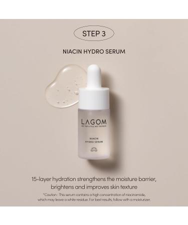LAGOM Mini 5-Step Travel Kit | Daily Cleansing Skincare Kit Gel to Water Micro Foam Cleanser Niacin Serum Deep Moisture Cream Korean Skin Care Trial Kit - Buy Online on GoSupps.com