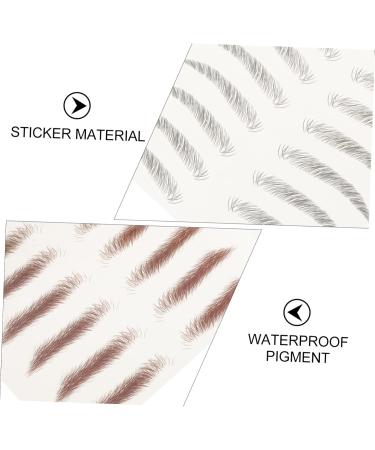 Ipetboom 8pcs Imitation Eco Eyebrow Sticker Stickers 4d Eyebrows Beauty Kit Fake Eyebrows 6d Make up Cosmetic - Buy Online on GoSupps.com