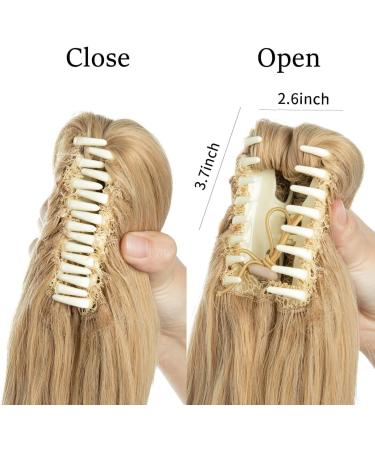 Hair Extensions 12inches Women Medium Long Hair Slightly Warped Ponytail Claw Clip Style Ponytail Hair Extension Wig Curly Hair Bun Hair Pieces For Women (Color : Light Golden Brown Size : 12 inch 12 inch Light Golden Brown - Buy Online on GoSupps.com