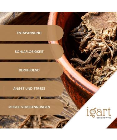  IGART Cut Valerian Root 500g | for Valerian Tea | herbal tea | valerian | Valeriana Officinalis | Grade 1A - Buy Online on GoSupps.com