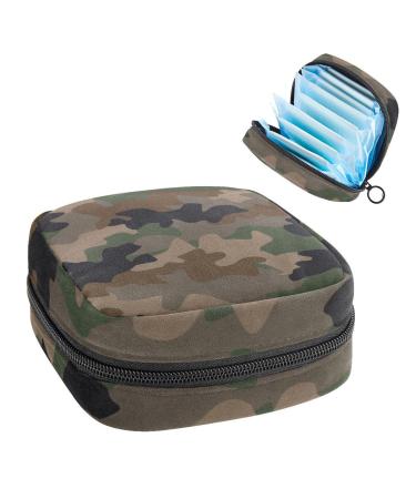 Women's bonds storage pockets Stillpad keeper camouflage pattern portable period kit pocket feminine product bag for women girls color4