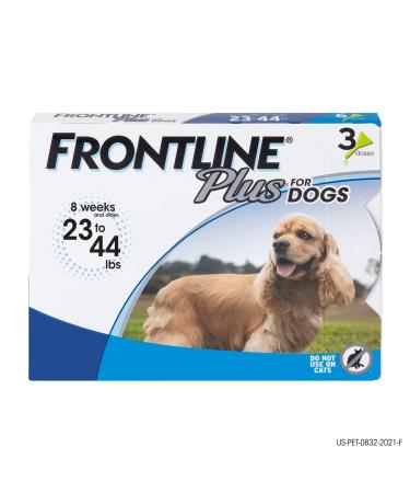 FRONTLINE Flea and Tick Treatment for Dogs Medium Dogs 3 count