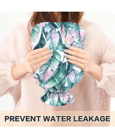 NAANLE 2L Hot Water Bottle with Lid - Transparent Banana Leaf Design for Menstrual Cramps Pain Relief & Heat Therapy - Buy Online on GoSupps.com