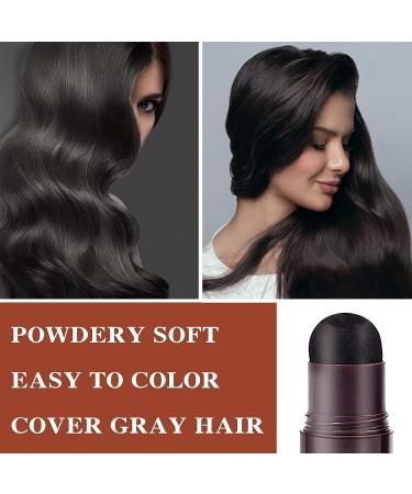 Root Touch Up Powder Stick | Hairline Shadow Sponge Pen for Long Lasting Waterproof Coverage - Pearl Black - Buy Online on GoSupps.com