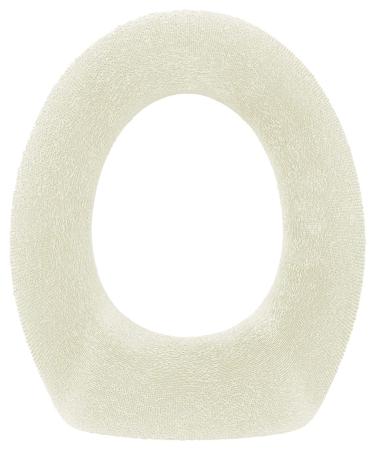 Medipaq Toilet Seat Cover - Super Warm Fleece - Retaining Ring - Universal Fit - Machine Washable (2X Cream) White